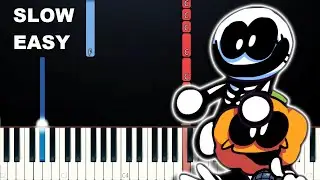 South - Friday Night Funkin (SLOW EASY PIANO TUTORIAL)