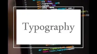 CSS Tutorials [3] Typography