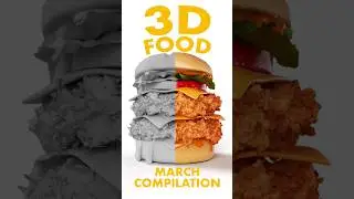 3D Food Compilation. 