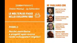 Meetup Online Edition: PANEL - Perché contribuire a progetti open source rende sviluppatori migliori