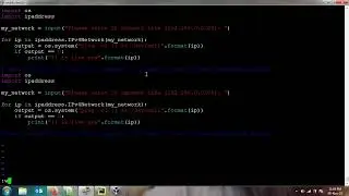 scanning network for live host