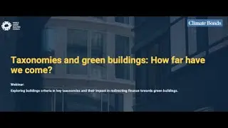 Taxonomies and green buildings: How far have we come?