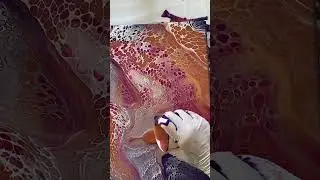 First Ever 'Swipe' Fluid Art: Amazing Lacing Patterns Revealed #shorts