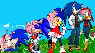 SONIC BOOM ❤ Sonic and Amy Rose 💋 KISSING 👉