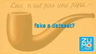 Faking an Image Dataset: Synthetic Data. The Treachery of Images. ZUMOLABS. #datascience