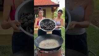 Snail cook recipe and eat 
