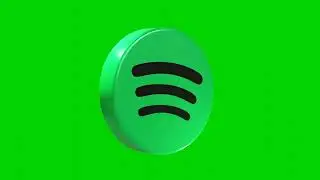 Spotify Logo 3D | Green Screen Background Video
