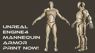 Unreal Engine 4 Mannequin 3D Printable Armor – Perfect for Cosplay!