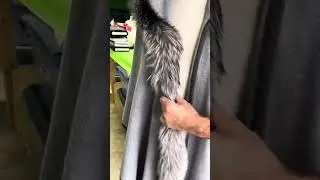 The process of #redesign cashmere cape 🦊