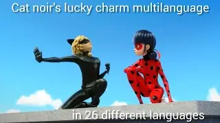 Cat noir's lucky charm in 26 different languages - miraculous multilanguage