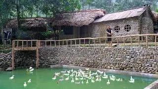 Build A Stone Wall - Install Railing, protect the safety of the farm.