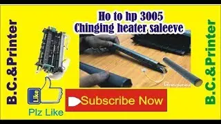 Laserjet printer hp 3005 cropped to hetar sleeve and then adjustment to new sleeve