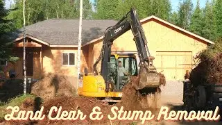 Land Clearing Stump Removal • Vlog #16