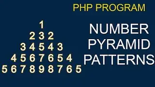 Number Pyramid Program in PHP | PHP Program