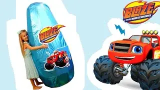 ВСПЫШ и Чудо Машинки на русском все серии подряд ► ГИГАНТСКОЕ ЯЙЦО распаковка BLAZE GIANT EGG