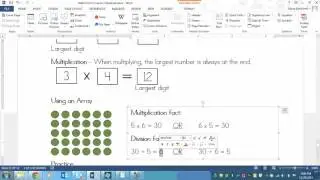 Grade 4 Lesson on Relating Multiplication and Division
