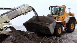 Kiven murskausta talvella telamurskaimella