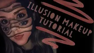 Super illusion makeup tutorial. Halloween makeup