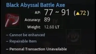 Black Abyssal Weapon (Alternate Free Main Weapon)