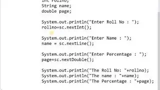 [2020]-Programming in JAVA - Scanner Class Examples