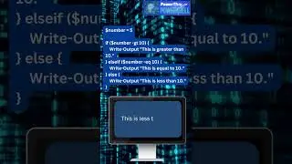 If else PowerShell example                   