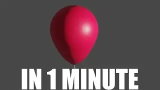 How to create a ballon in 1 Minute in Blender