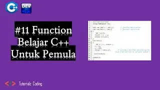 #11 Function - Belajar Bahasa Pemrograman C++ untuk Pemula Terbaru
