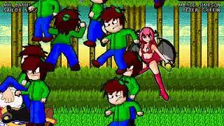 Mugen - Sailor Moon and MH Daniel vs Marge SImpson and Peter Griffin