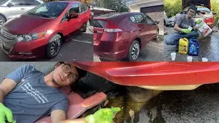 How To Drain Coolant Honda Insight | P2 Fixing Car AC Issues By Replacing One Component At A Time