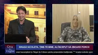 Ora de veghe - "Dragă Nicoleta, ține-te bine, au început să zboare porcii!"