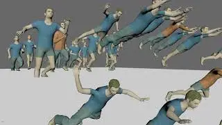 Free fall (Golaem Crowd R&D)