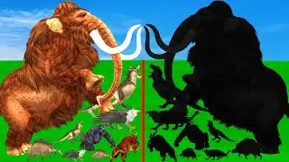 Prehistoric Mammals vs Shadow Itself Size Comparison Mammals Epic Battle Animal Revolt Battle Simul