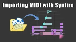 Synfire workflow for MIDI file import