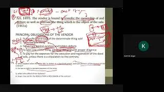 OBLIGATIONS OF THE VENDOR Part 1 | Code 960