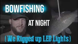 BOWFISHING at night | We Rigged LED Lights to a Bass Boat! Truman Lake & Lake of The Ozarks