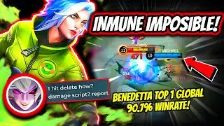 HER TEAM IS REALLY BAD AND HE CARRY THEM! BENEDETTA TOP 1 GLOBAL 90.7% WINRATE! | MOBILE LEGENDS