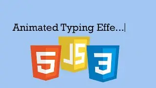 HTML Animated Typing Effect Tutorial | HTML CSS Javascript
