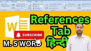 HOW to use Referance Tab  in Msword 2010