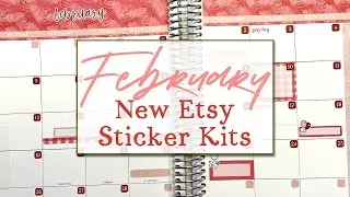February New Sticker Releases | Planner & Budget Stickers | Kaycee Leigh Design Etsy Sticker Shop