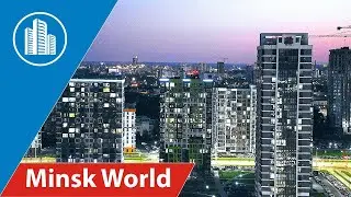 Minsk World ночью
