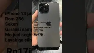 INI DIA HARGA PASARAN IPHONE 13 PROMAX SEKEN UTK THN INI, 