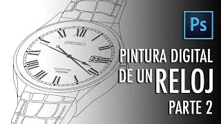 Pintura digital de un reloj Parte 2
