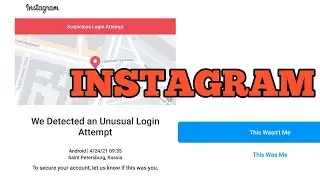 Fix Instagram We Detected An Unusual Login Attempt ∣ We detected an unusual login attempt