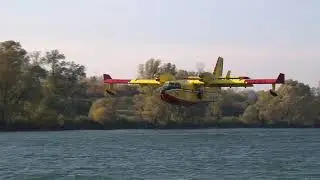 Canadair CL-415 Water Bombers Firefighting in Austria