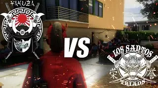 YAKUZA ❤️ VS TRIADS 🤍 | මහ ගෙවල් සුදු පාට කරන්න ඕනෙ කිවුවා 😂 | CEYLON RP  | MR SASA 👹
