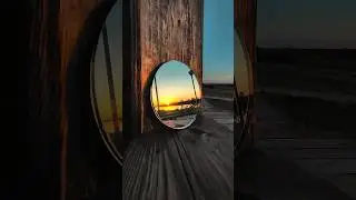 Закат через зеркало 🪞#photo #photography #creative #youtubeshorts