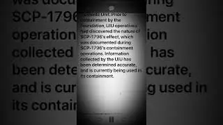 SCP-1796 - TOP SECRET DOCUMENTS