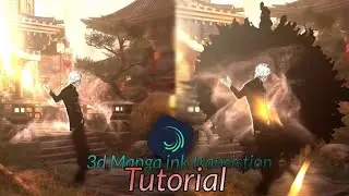 3d manga ink transition+Preset | After Motion Z