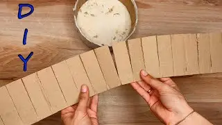 I collect cardboard and make baskets for storage  DIY organizer