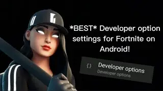 The *BEST* Developer Options Settings For Fortnite on Android!